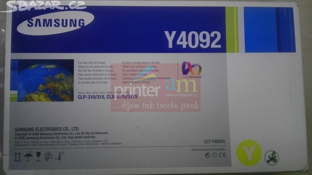 Samsung CLT-Y4092S - Originální Toner