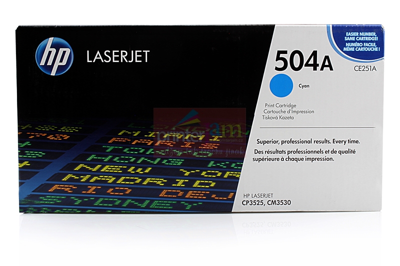 HP CE251A / 504A Cyan - Originální toner