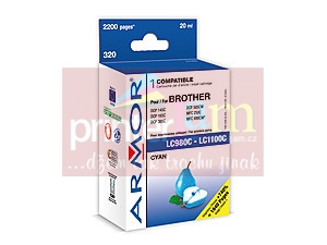 ink-jet pro Brother DCP 145C cyan,20ml,JUMBO,kom.s LC980C