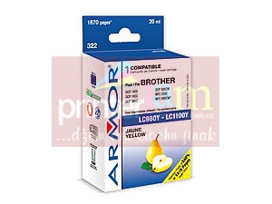 ink-jet pro Brother DCP 145C yellow,20ml,JUMBO,kom.s LC980Y