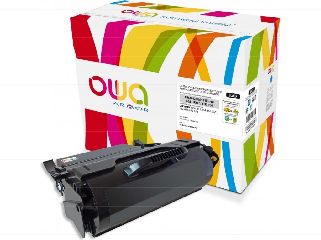 laser toner pro Lexmark T650 černý, 25.000str,kom.T650H11E