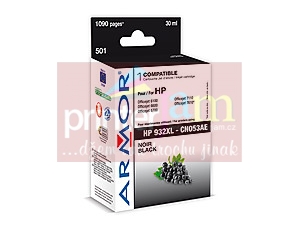 ink-jet pro HP OJ 6100/6600 černá, 30 ml, komp. s CN053AE