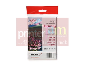 Fotopapír Harmony 180g,10x15cm matt, 20 listů, photo, inkjet