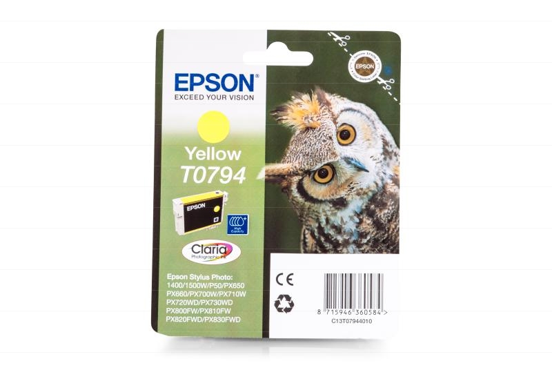 Epson C13T07944010 / T0794 yellow - originální náplň