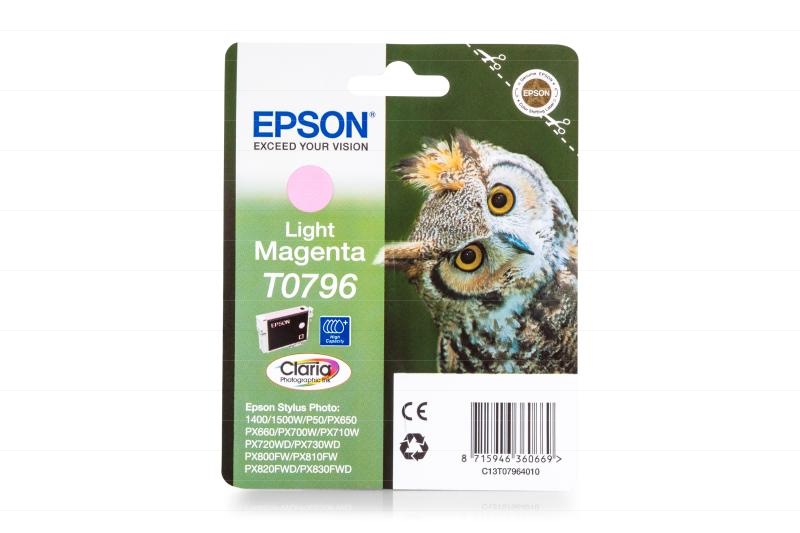 Epson C13T07964010 / T0796 light magenta - originální náplň