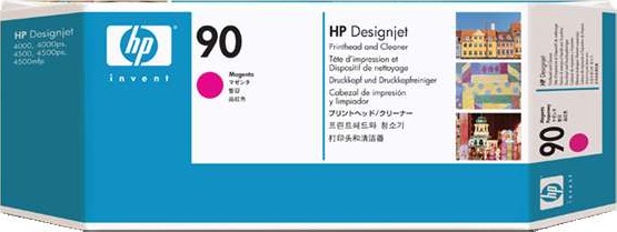 HP C5056A, No.90, purpurová - originální hlava + čištič