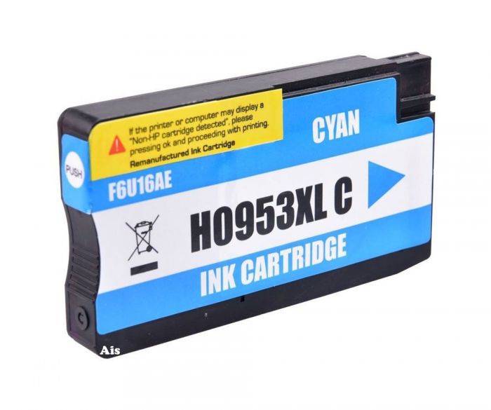 HP F6U16AE / 953XL Cyan - kompatibilní náplň