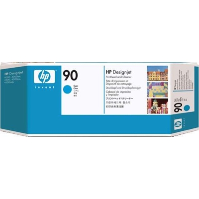HP C5055A, No.90, azurová - originální hlava + čištič