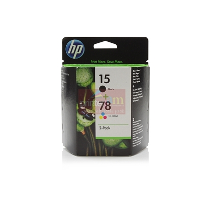 Originální inkoustové kazety HP SA310AE (15+78) - sada 2ks HP C6615DE (15) + HP C6578DE (78)