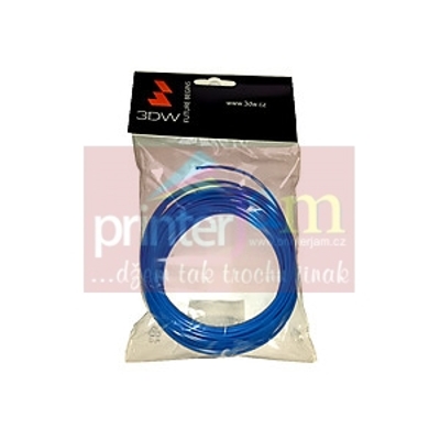 3DW - PLA  filament 1,75mm modrá, 10m, tisk 190-210°C