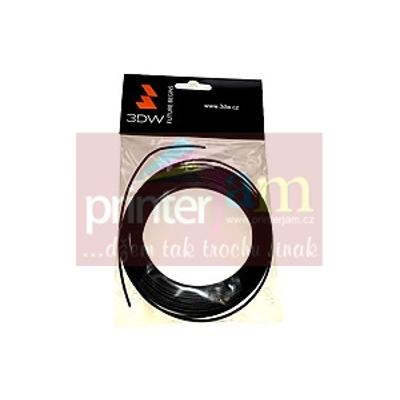 3DW - PLA  filament 1,75mm černá, 10m, tisk 190-210°C