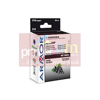 ink-jet pro HP Officejet K550 černá HC, 69 ml, komp.sC9396A