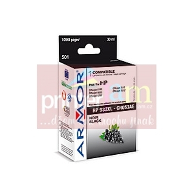 ink-jet pro HP OJ 6100/6600 černá, 30 ml, komp. s CN053AE