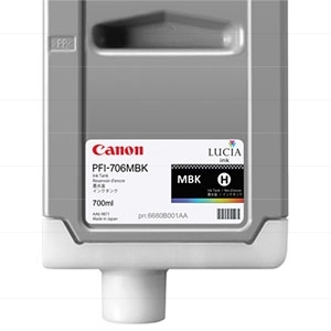 Originální inkoust Canon PFI-706MBk (6680B001), matně černý, 700 ml