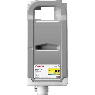 Canon PFI-706Y žlutá, 700 ml