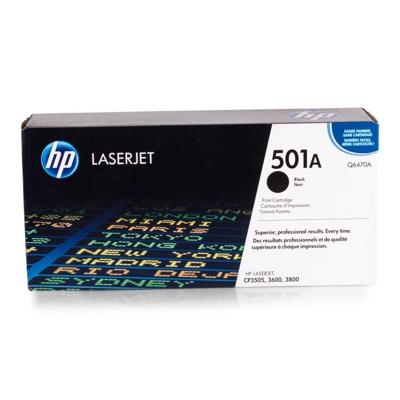 HP Q6470A / 501A black - Originální toner (bulk)