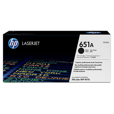 HP 651A Černá originální tonerová kazeta LaserJet (CE340A)