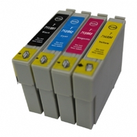 Epson Multipack T0715 - C13T07154010, kompatibilní náplně 4ks
